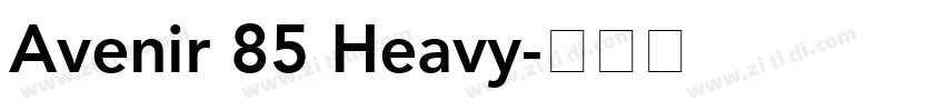 Avenir 85 Heavy字体转换